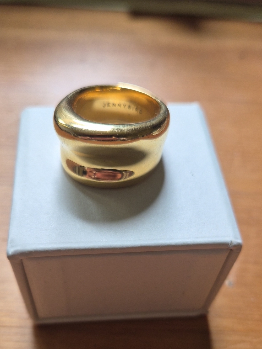 Jenny Bird Polished Gold Dome Statement Ring